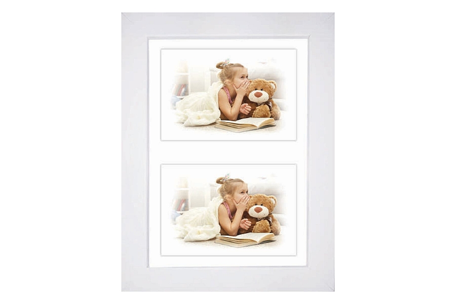 Okvir za slike CB Multifoto 25×35 (za 2 fot. 13×18) bijeli, crilex